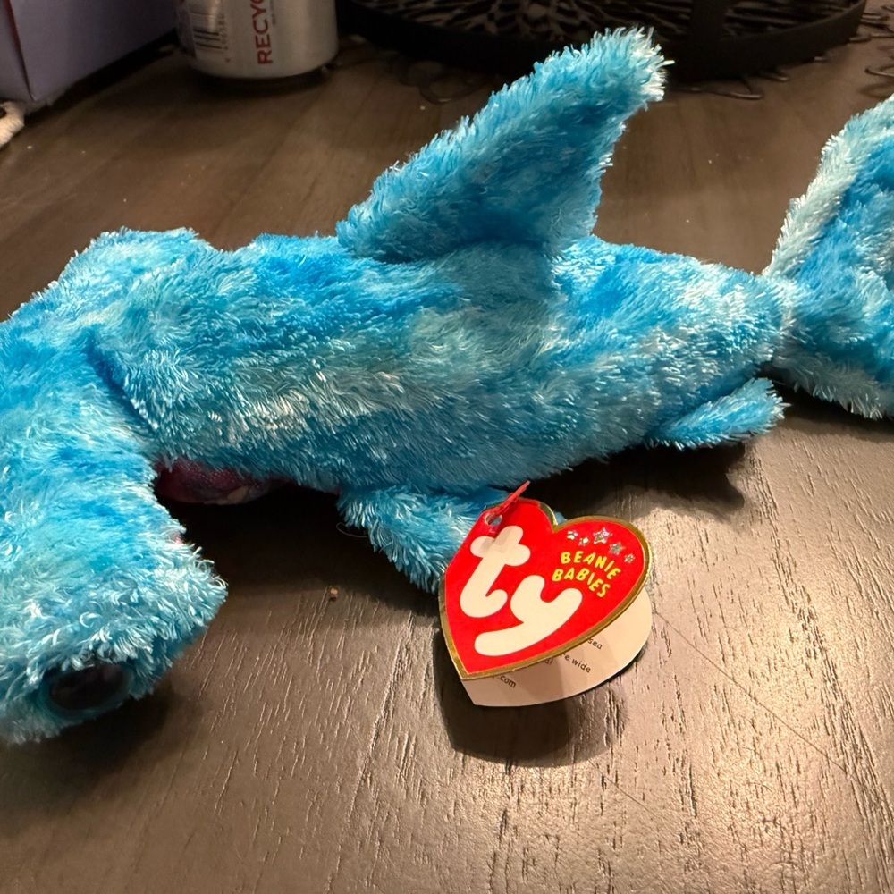Y2K Ty Beanie Babies Blue Shark “Sledge”